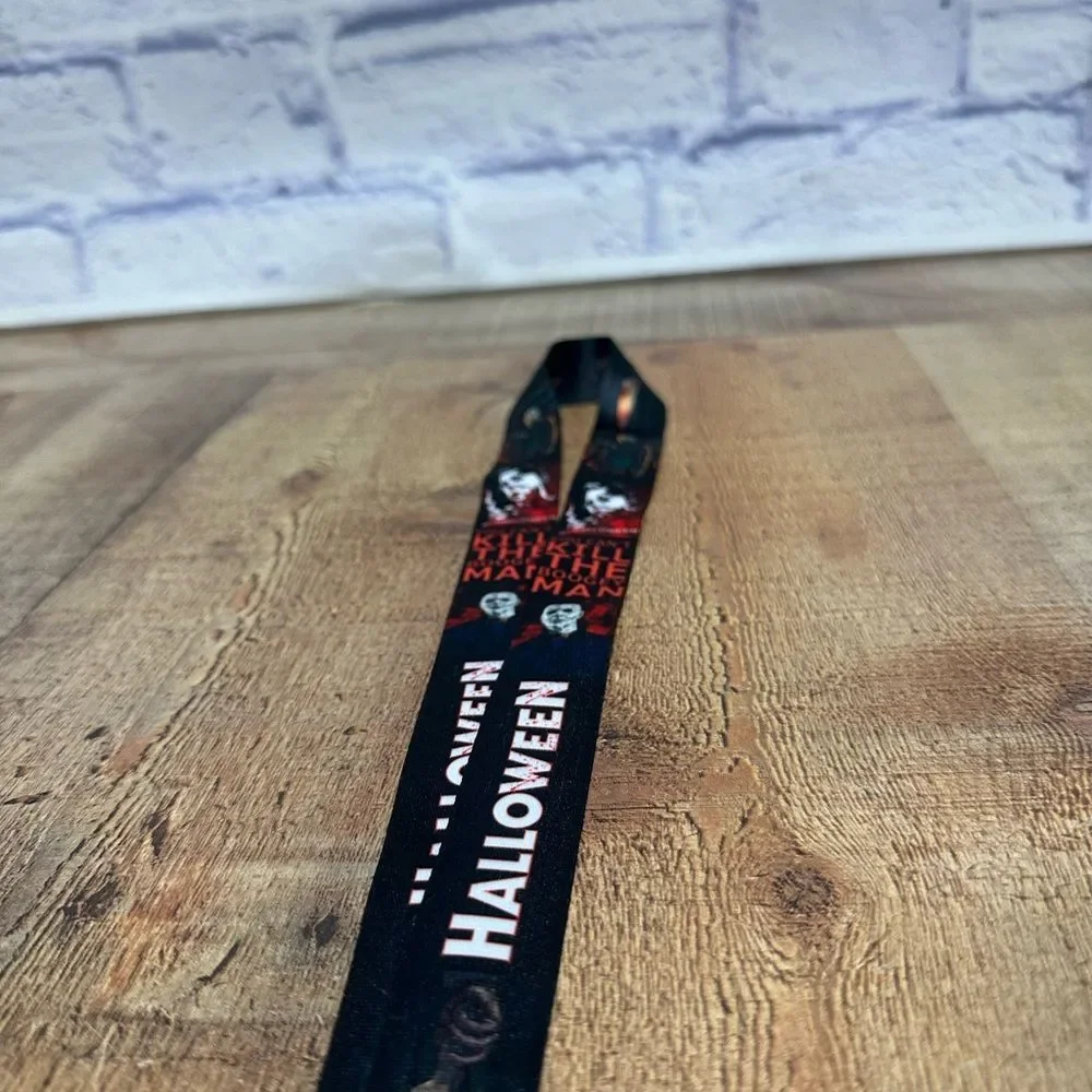 💜 Halloween Michael Myers John Carpenter Horror Movie Neck Lanyard Keychain